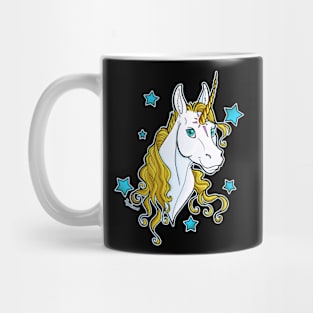 Golden Unicorn with Stars Mug